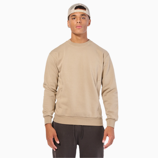 7115 CREW NECK WITH INVISIBLE ZIP