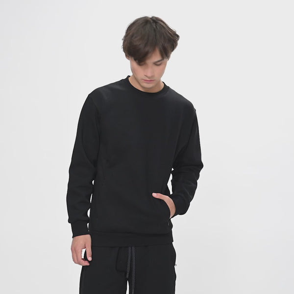 7115 CREW NECK WITH INVISIBLE ZIP